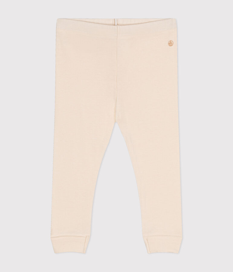 Katoenen legging voor baby's ecru