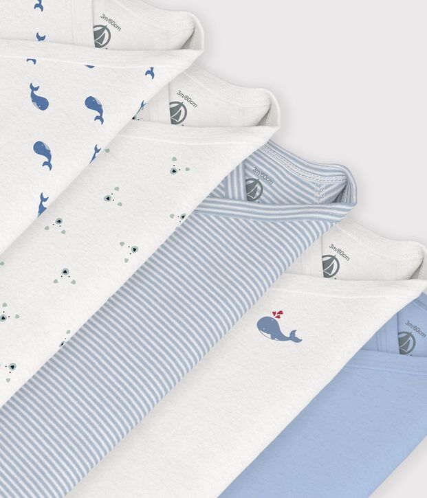 Set van katoenen babyrompertjes met lange mouwen en print multicouleur