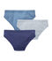 Set van 3 effen jongensslipjes wit LOT