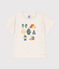 T-shirt met korte mouwen in jerseystof voor baby's beige MONTELIMAR CHINE