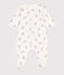 Pyjama met konijntjes in tubic wit MARSHMALLOW/grijs GRIS