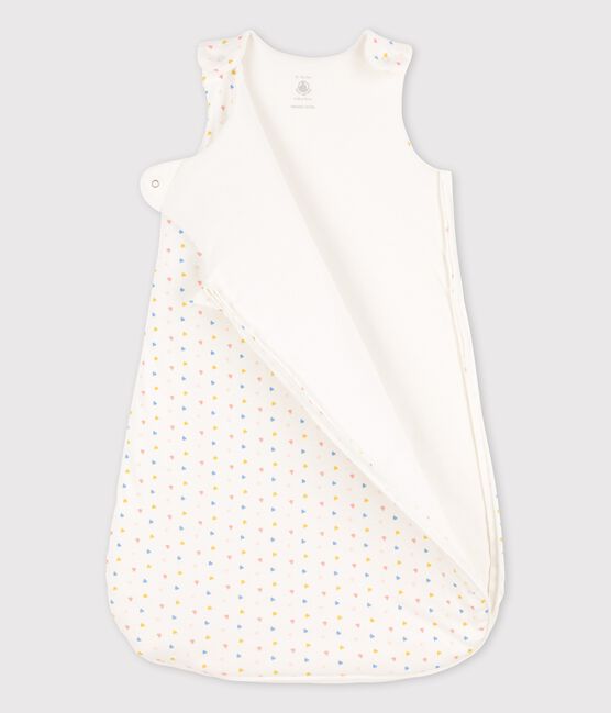 Gigoteuse bébé en coton biologique blanc MARSHMALLOW/blanc MULTICO