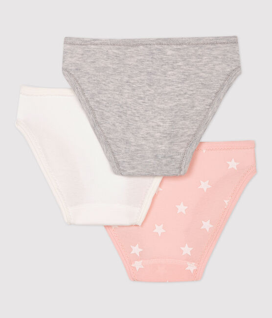 Lot de 3 culottes imprimé étoiles petite fille en coton variante 1