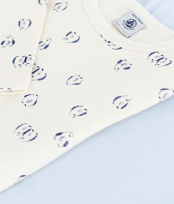 Katoenen T-shirts met lange mouwen en print voor kinderen variante 1