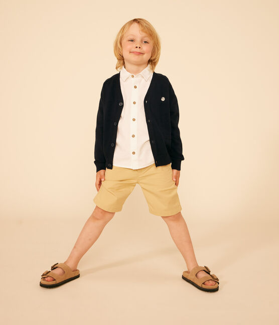 Katoenen jongensvest blauw SMOKING