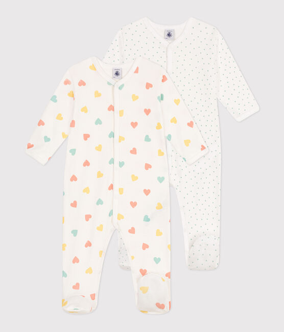 Lot de 2 pyjamas bébé en coton imprimé variante 1