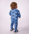 Babysetje - Sweatshirt en broekje van katoen met dierenprint blauw/multicouleur