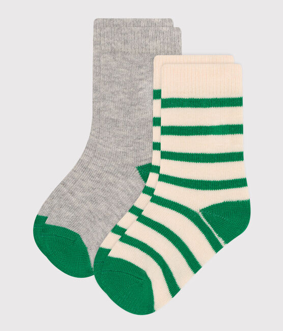 2 paires de chaussettes en coton rayures bébé variante 2