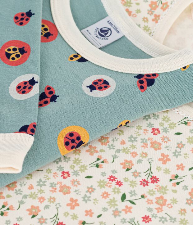 Setje met katoenen kinderpyjama's met print multicouleur