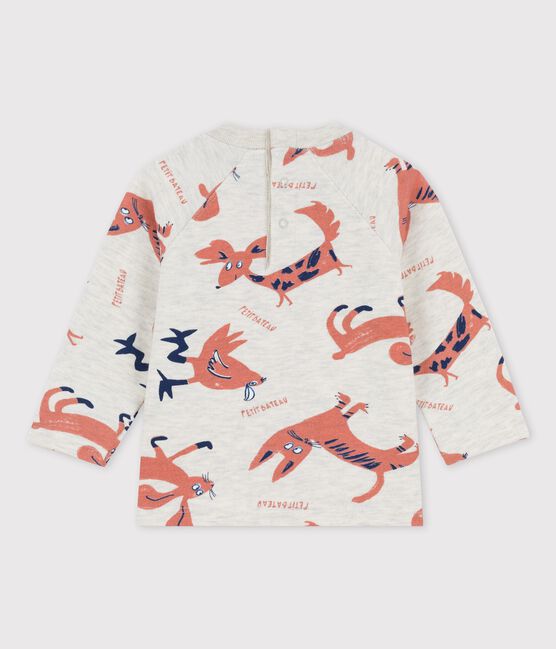 Sweatshirt imprimé animaux en molleton bébé beige MONTELIMAR/blanc MULTICO