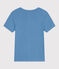 Tee-shirt Femme l'Iconique en coton uni bleu ALASKA