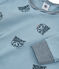 Pyjama petit garçon en côte bleu ACIER/blanc MULTICO