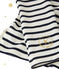 Marinière femme décolletée dans le dos. Petit bateau x Marie-Agnès Gillot beige COQUILLE/blauw SMOKING