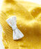 Tricot baret voor baby's geel HONEY/wit MARSHMALLOW