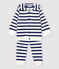 Ensemble jogging deux pièces bébé garçon blanc MARSHMALLOW/bleu SMOKING