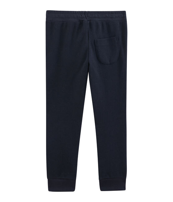 Pantalon maille enfant garcon bleu SMOKING