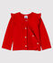 Cardigan en molleton bébé fille rouge TERKUIT