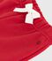 Pantalon bébé en coton uni rouge POMPEI