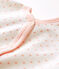 Dors bien bébé fille en velours blanc MARSHMALLOW/rose MINOIS