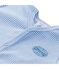 Pyjama zonder voetjes en met milleraies-strepen voor babyjongens blauw ALASKA/wit ECUME