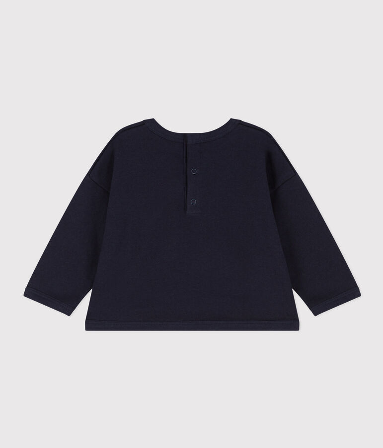 Sweatshirt en molleton b&eacute;b&eacute; bleu