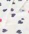 Robe de chambre enfant en polaire imprimé blanc MARSHMALLOW/blanc MULTICO