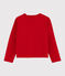 Cardigan en tubique enfant fille rouge TERKUIT