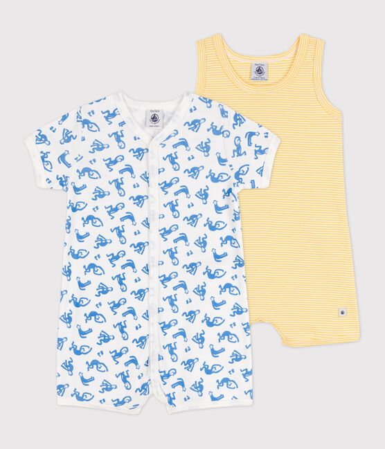 Lot de 2 combicourts bébé en coton variante 1