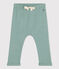 broek in dikke jersey voor baby's groen PAUL