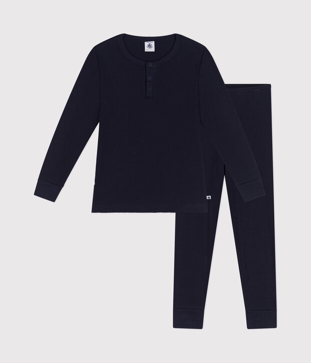 Effen katoenen pyjama voor kinderen SMOKING