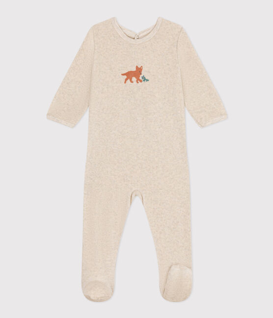 Babypyjama van velours  beige MONTELIMAR CHINE