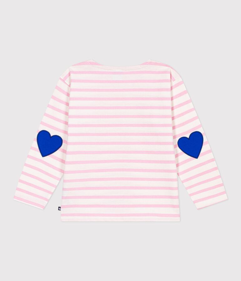 Katoenen gestreept marineshirt voor kinderen roze MILK/ MARQUISE