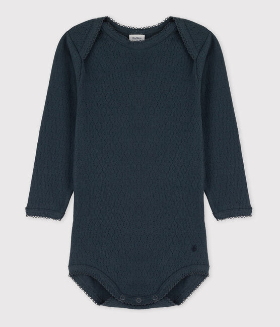 Body manches longues bébé en maille ajourée DUCKY