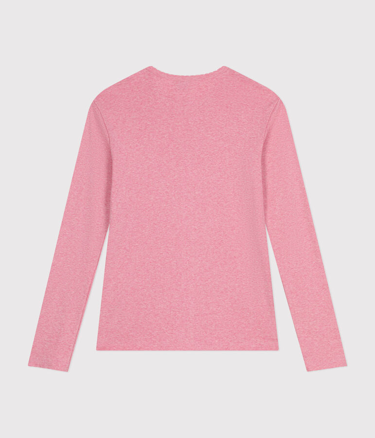 TEE-SHIRT L'ICONIQUE COCOTTE EN COTON FEMME rose ROSELINE CHINE