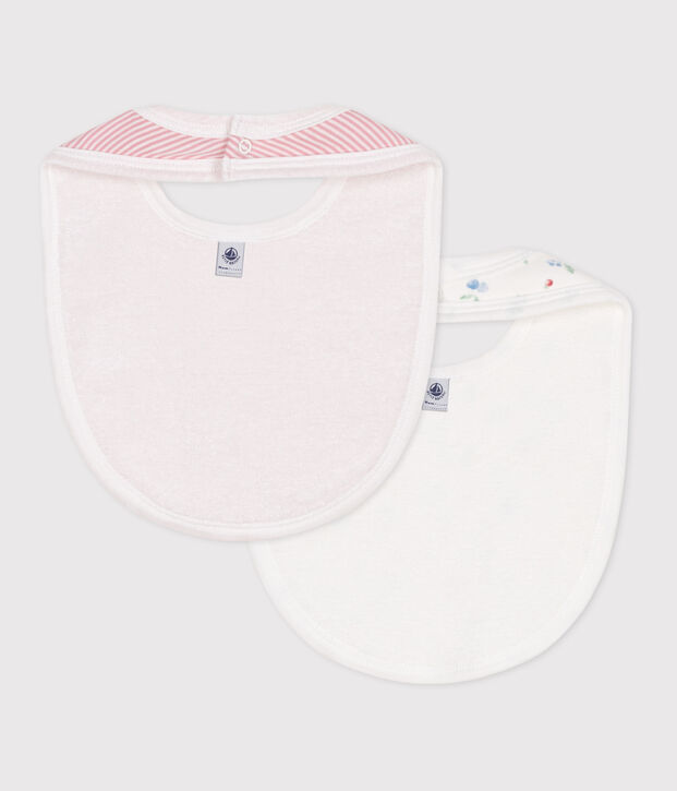 Set met 2 katoenen slabbetjes met print voor baby's multicouleur