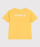 Teeshirt enfant en coton manches courtes imprimé jaune ORGE