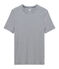 Heren-t-shirt met korte mouwen en ronde hals blauw SMOKING/wit MARSHMALLOW