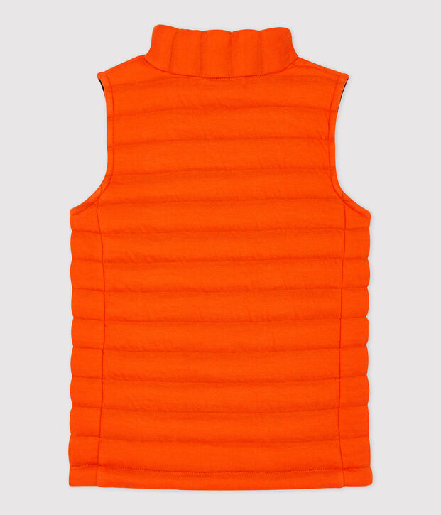Blouson en tubique matelass&eacute; enfant fille / gar&ccedil;on orange