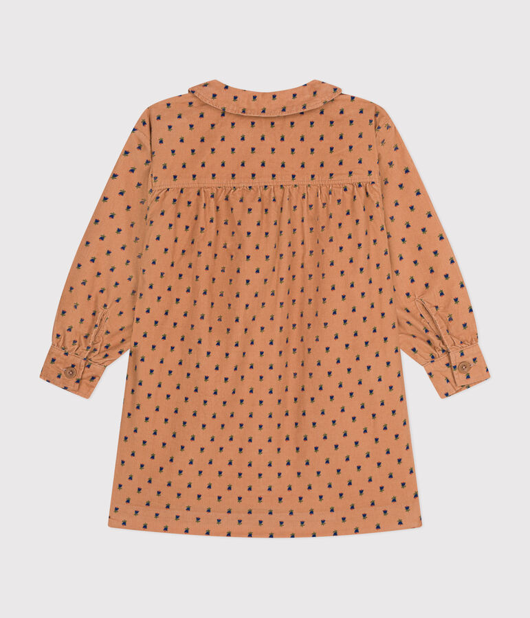 Robe manches longues en velours fleurie enfant fille SIENNA/ MULTICO