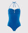 Maillot de bain 1 pièce femme bleu RIYADH