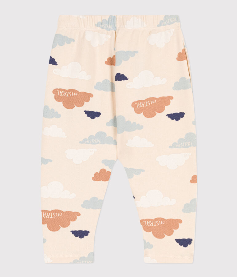 Broek in molton met print voor baby's wit AVALANCHE/ MULTICO