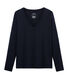 T-shirt met lange mouwen van katoen sea island vrouwen