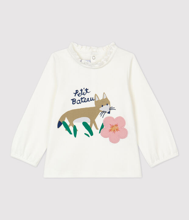 Katoenen blouse baby. wit