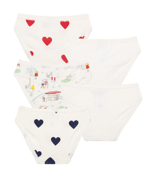 Lot de 5 culottes petite fille multicouleur