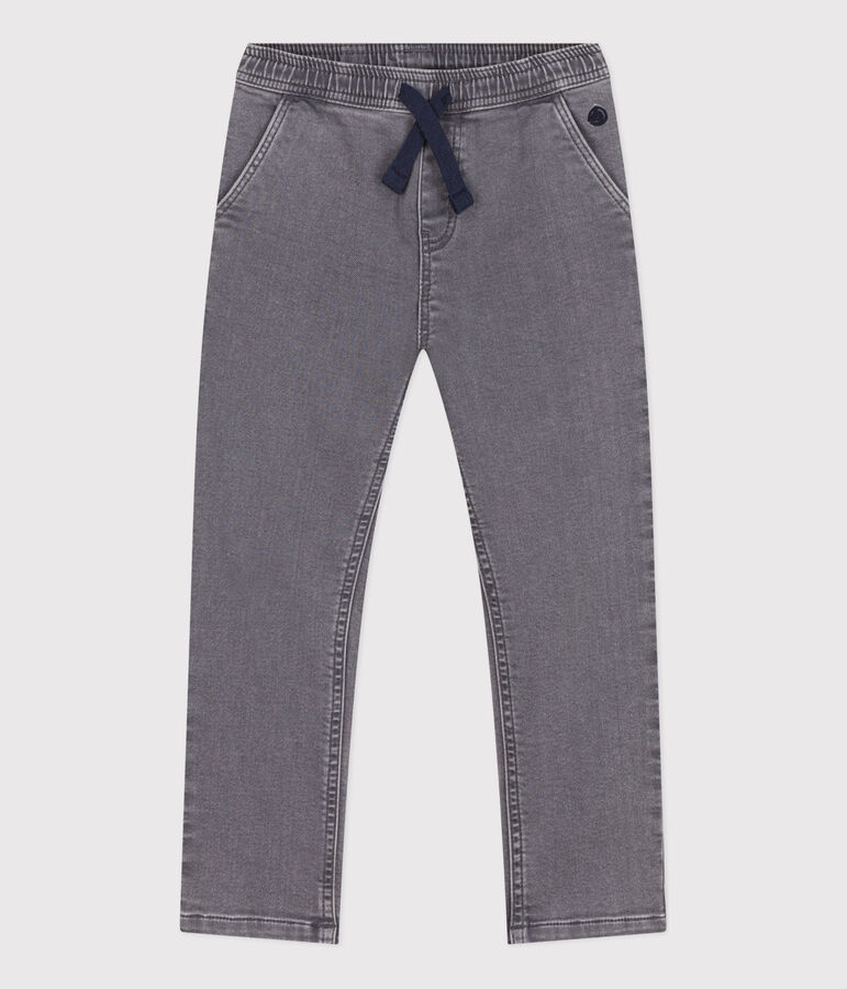 Pantalon denim responsable regular enfant gar&ccedil;on gris
