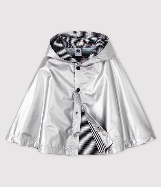 Cape bébé fille/garçon déperlante gris ARGENT