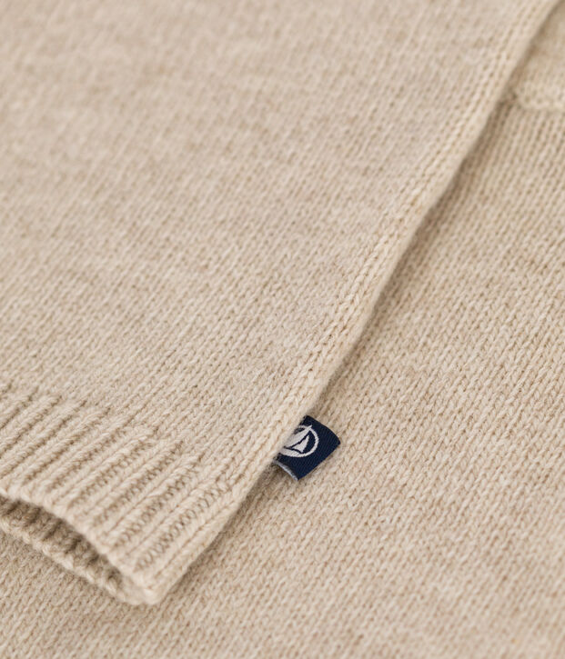 Tweedelig gebreid babysetje ecru/multicouleur