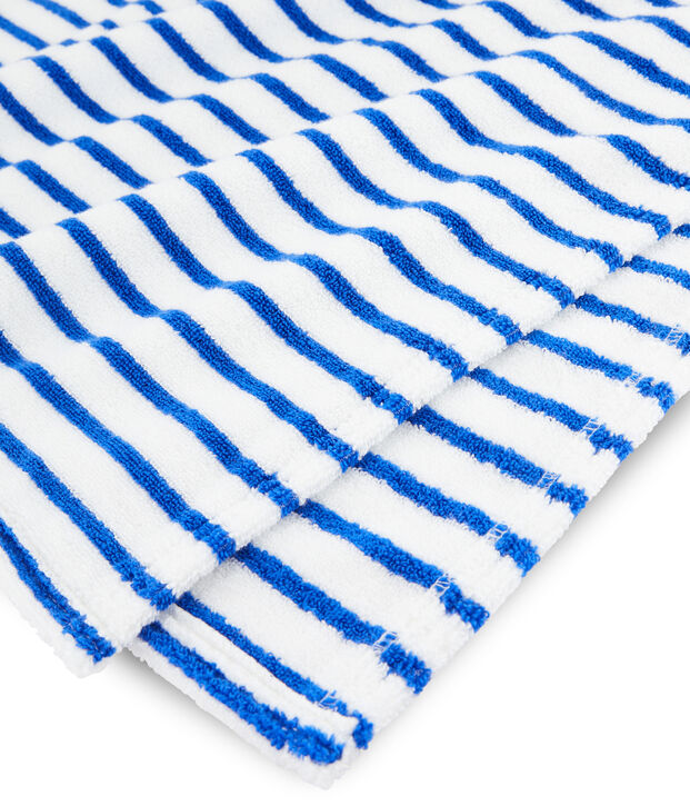 Poncho de plage &agrave; capuche b&eacute;b&eacute; mixte bleu