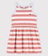 Robe rayée sans manche en coton enfant fille