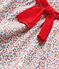 Robe bébé fille imprimée blanc MARSHMALLOW/rouge TERKUIT/ MULTICO